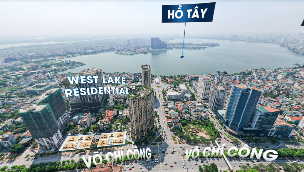Vị trí dự án Chung Cư Celestine Westlake Tây Hồ
